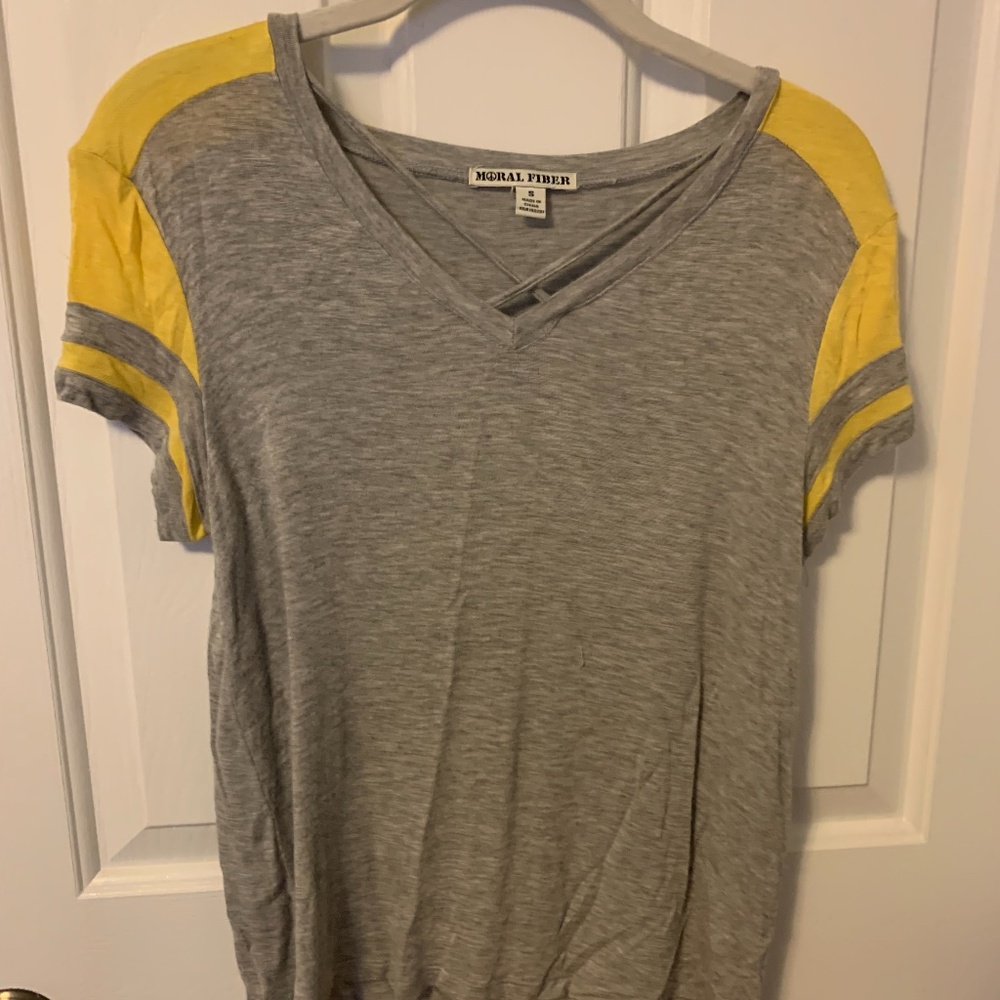 Grey and Yellow T-Shirt